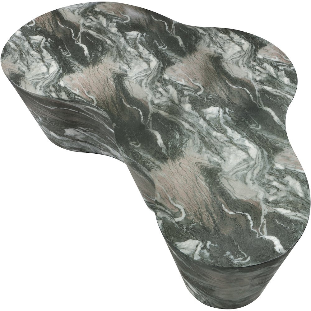 Monza Green Marble Finish Concrete Coffee Table