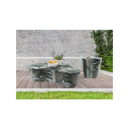 Monza Green Marble Finish Concrete Coffee Table