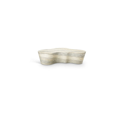 Monza Travertine Travertine Finish Concrete Coffee Table