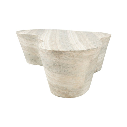 Monza Travertine Travertine Finish Concrete Coffee Table