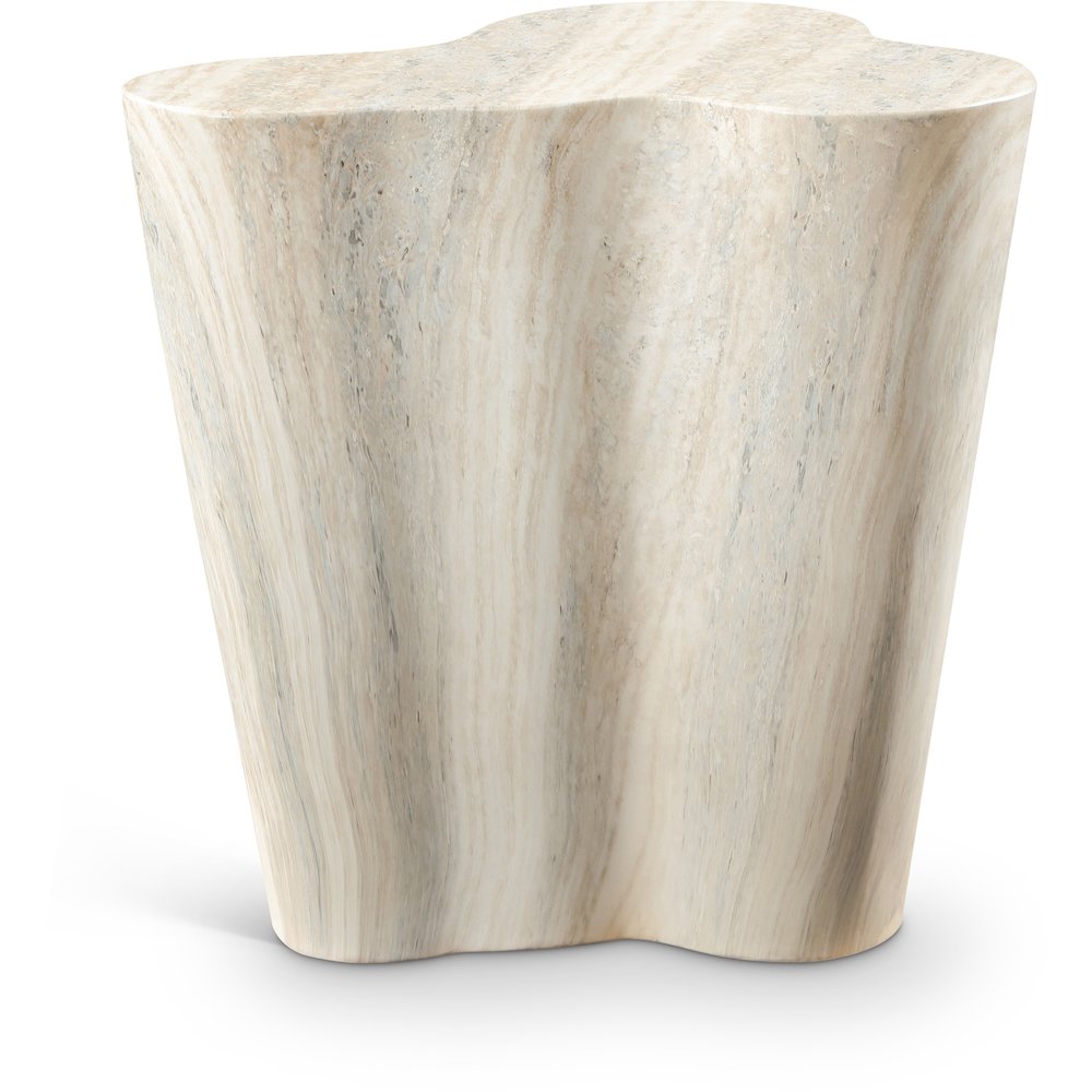 Monza Travertine Travertine Finish Concrete End Table