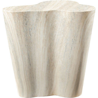 Monza Travertine Travertine Finish Concrete End Table