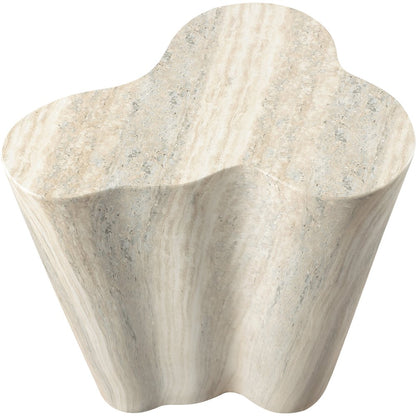 Monza Travertine Travertine Finish Concrete End Table