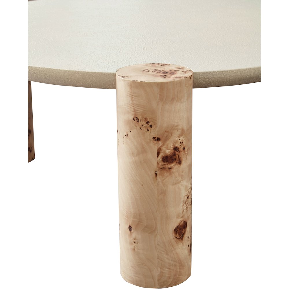 Thor Natural Burl Wood Coffee Table