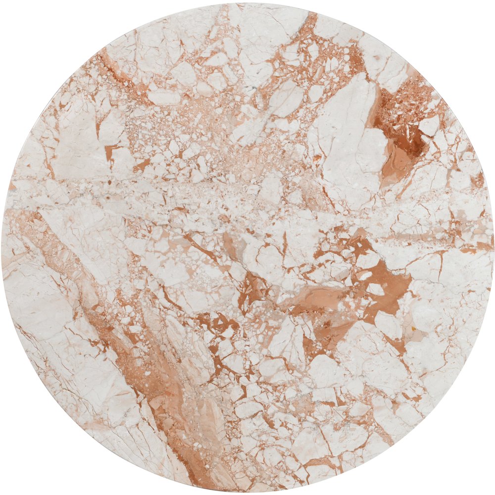 Varenna Cream Marble Top And Acacia Wood Base Coffee Table