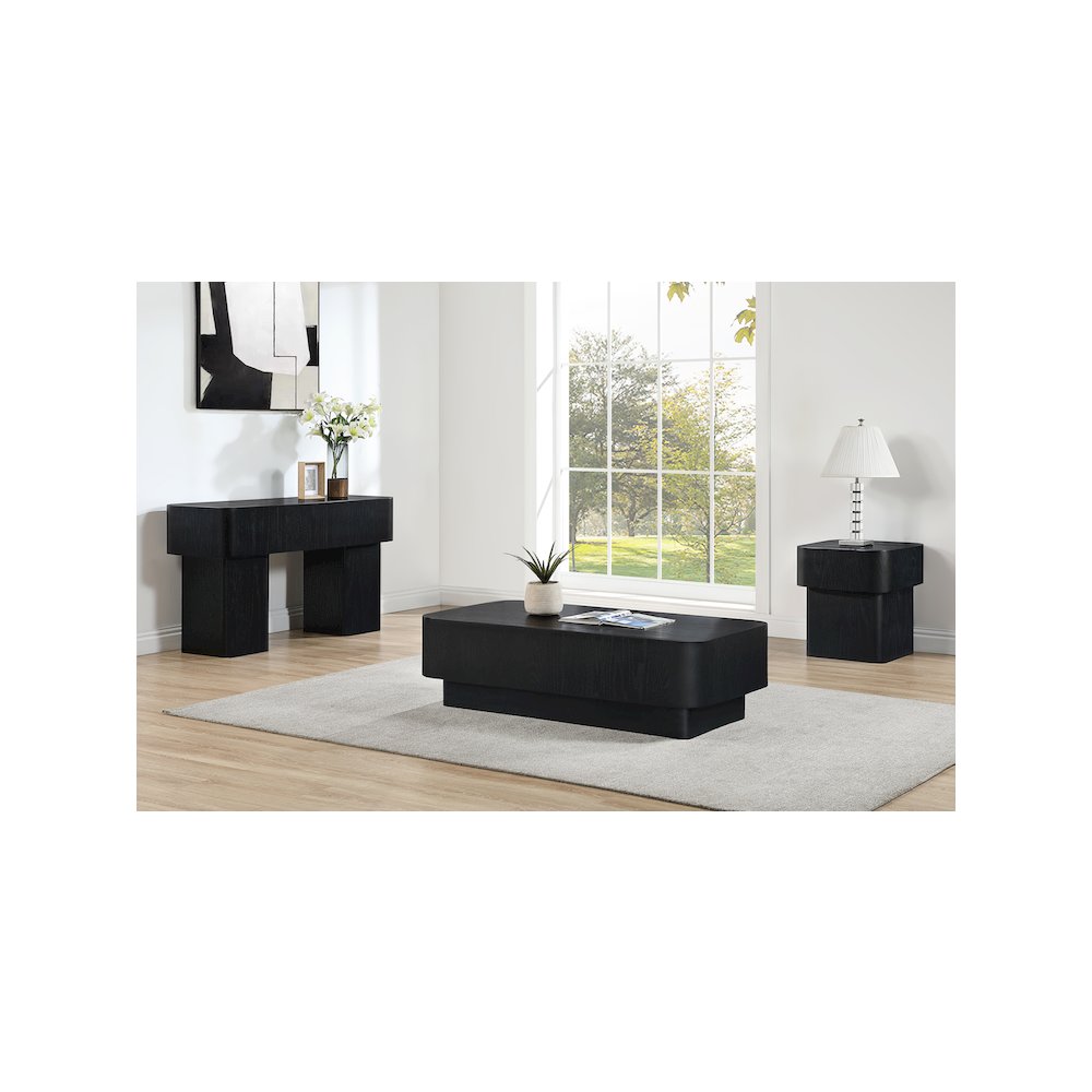 Oakmont Black End Table