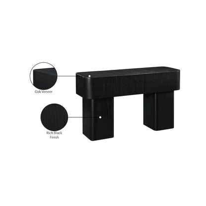 Oakmont Black Console Table