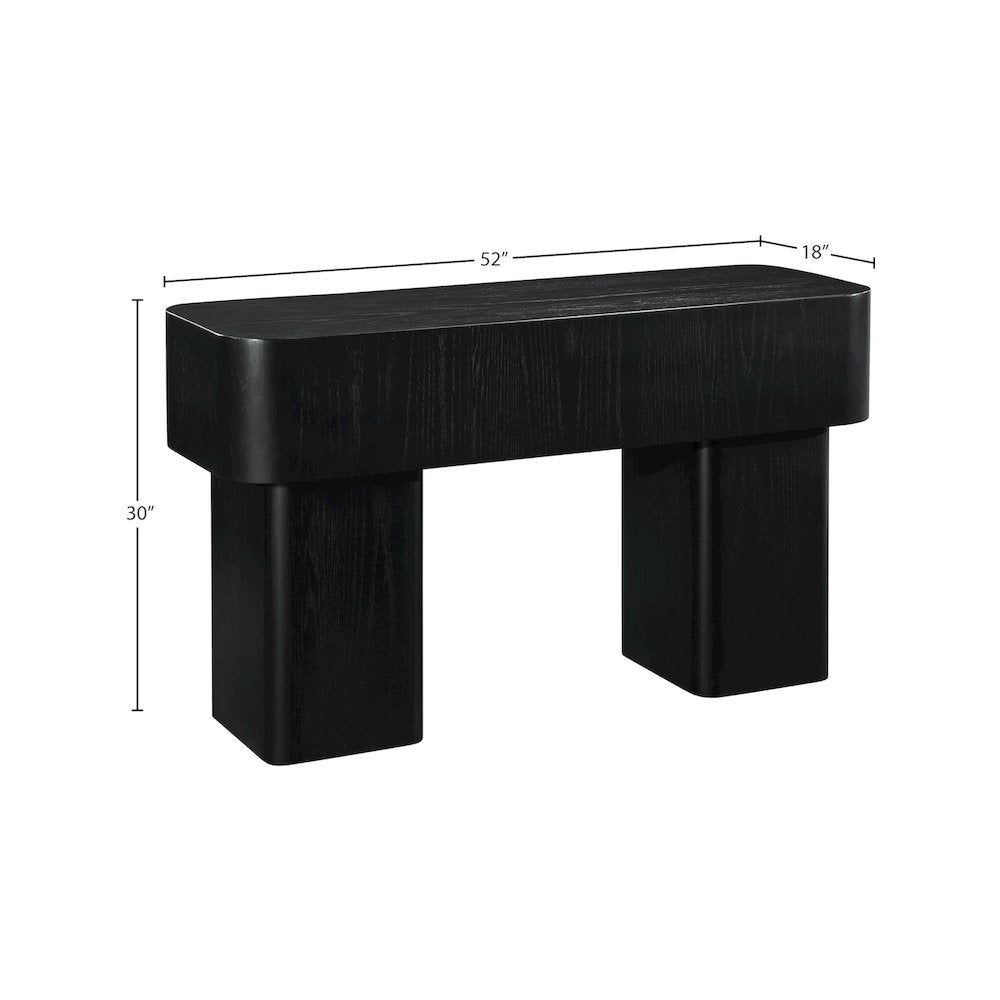 Oakmont Black Console Table