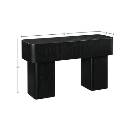 Oakmont Black Console Table