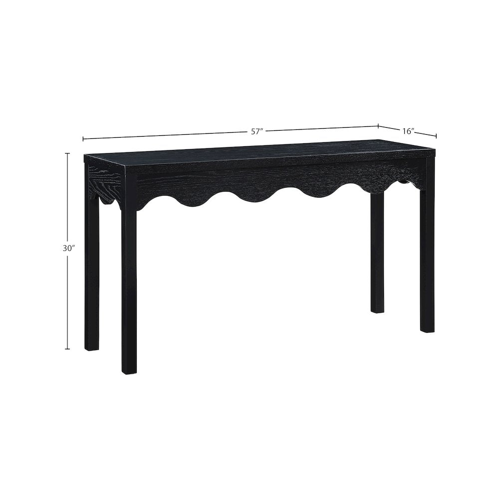 Fiora Black Console Table