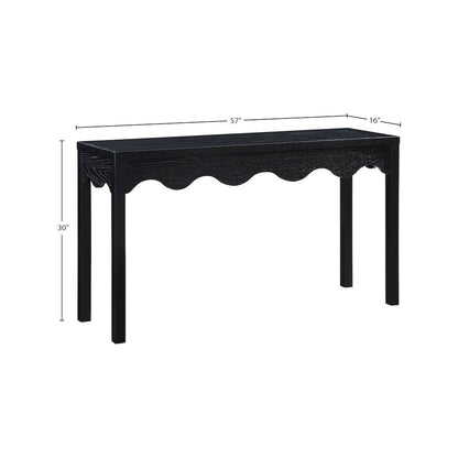 Fiora Black Console Table