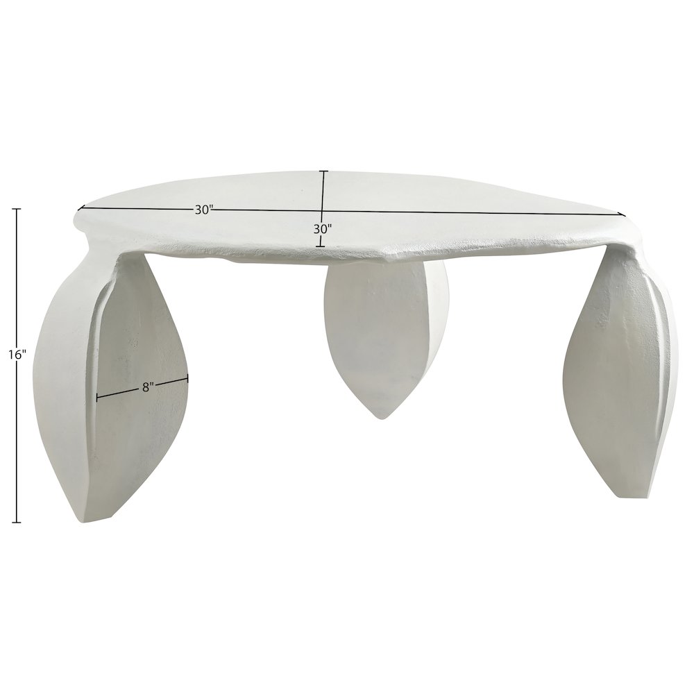 Pueblo Cream Aluminum Coffee Table