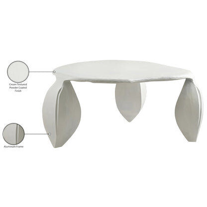 Pueblo Cream Aluminum Coffee Table