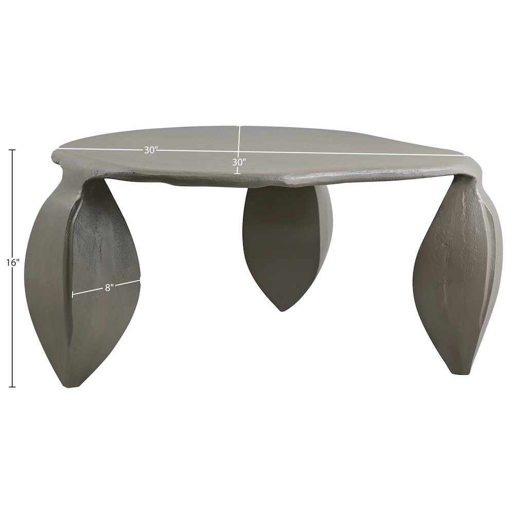 Pueblo Taupe Aluminum Coffee Table