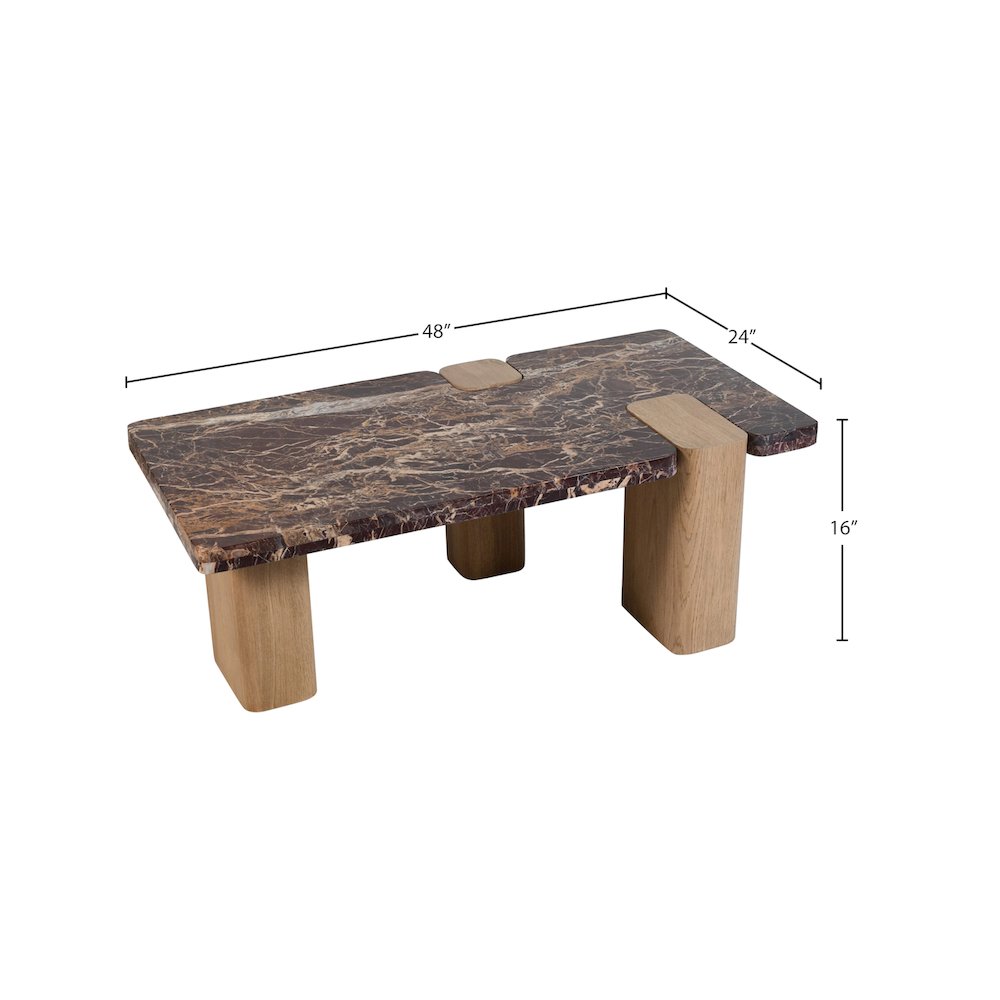 Ravenna Burgundy Coffee Table