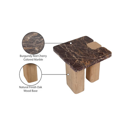 Ravenna Burgundy End Table