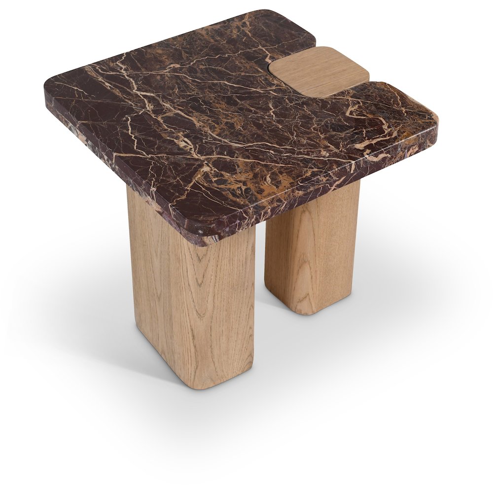 Ravenna Burgundy End Table