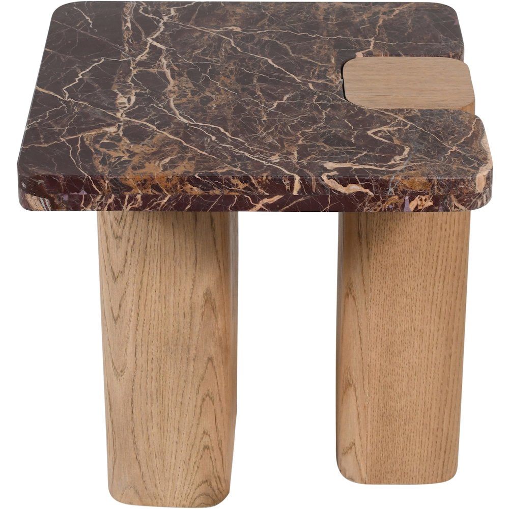 Ravenna Burgundy End Table