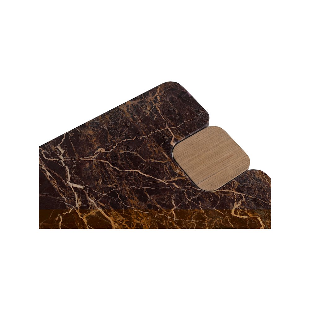 Ravenna Burgundy End Table