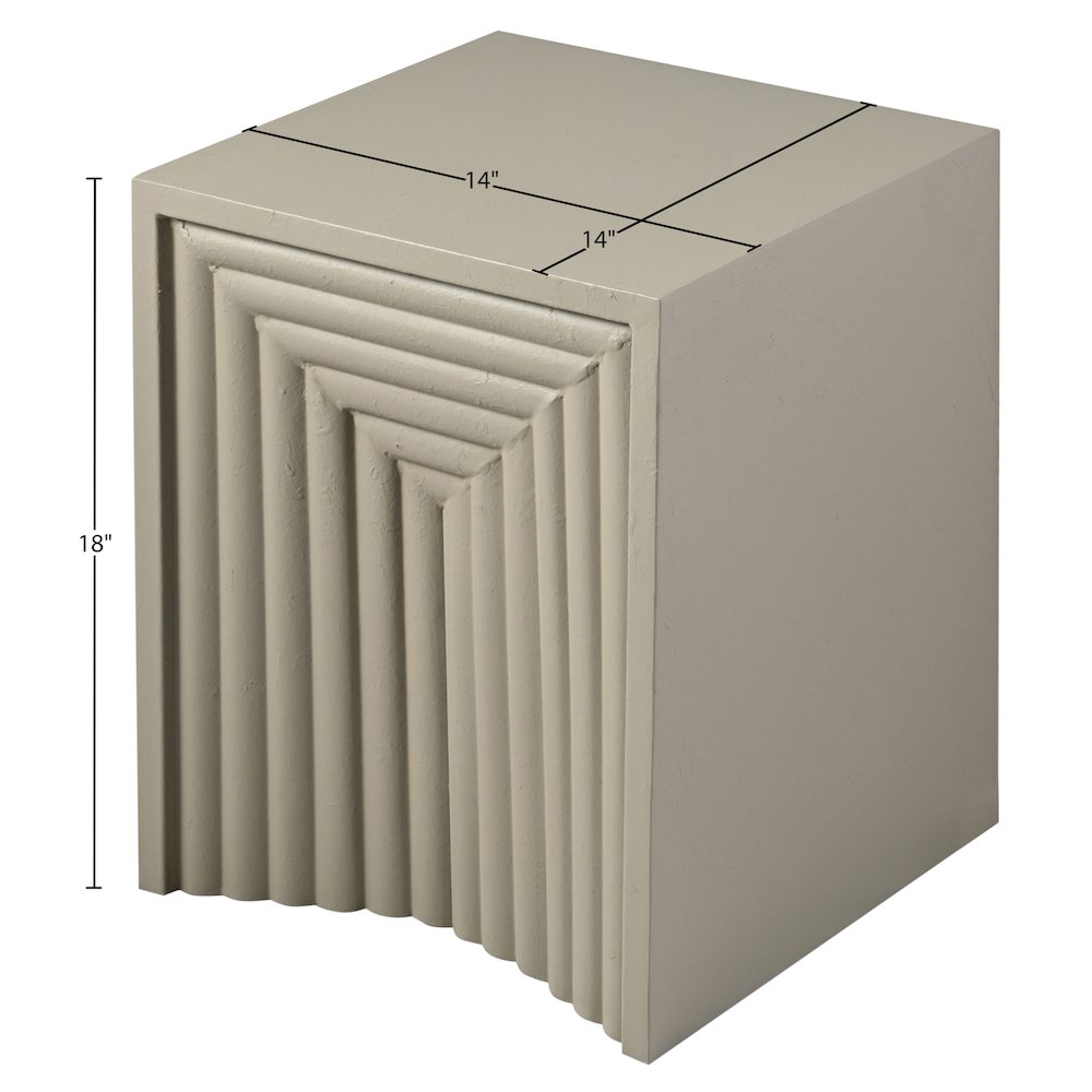 Centennial Taupe Iron End Table