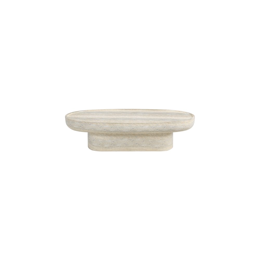 Tivoli Travertine Concrete Indoor/Outdoor Coffee Table