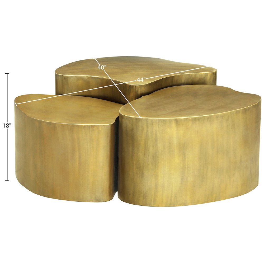 Banyan Gold Iron Coffee Table
