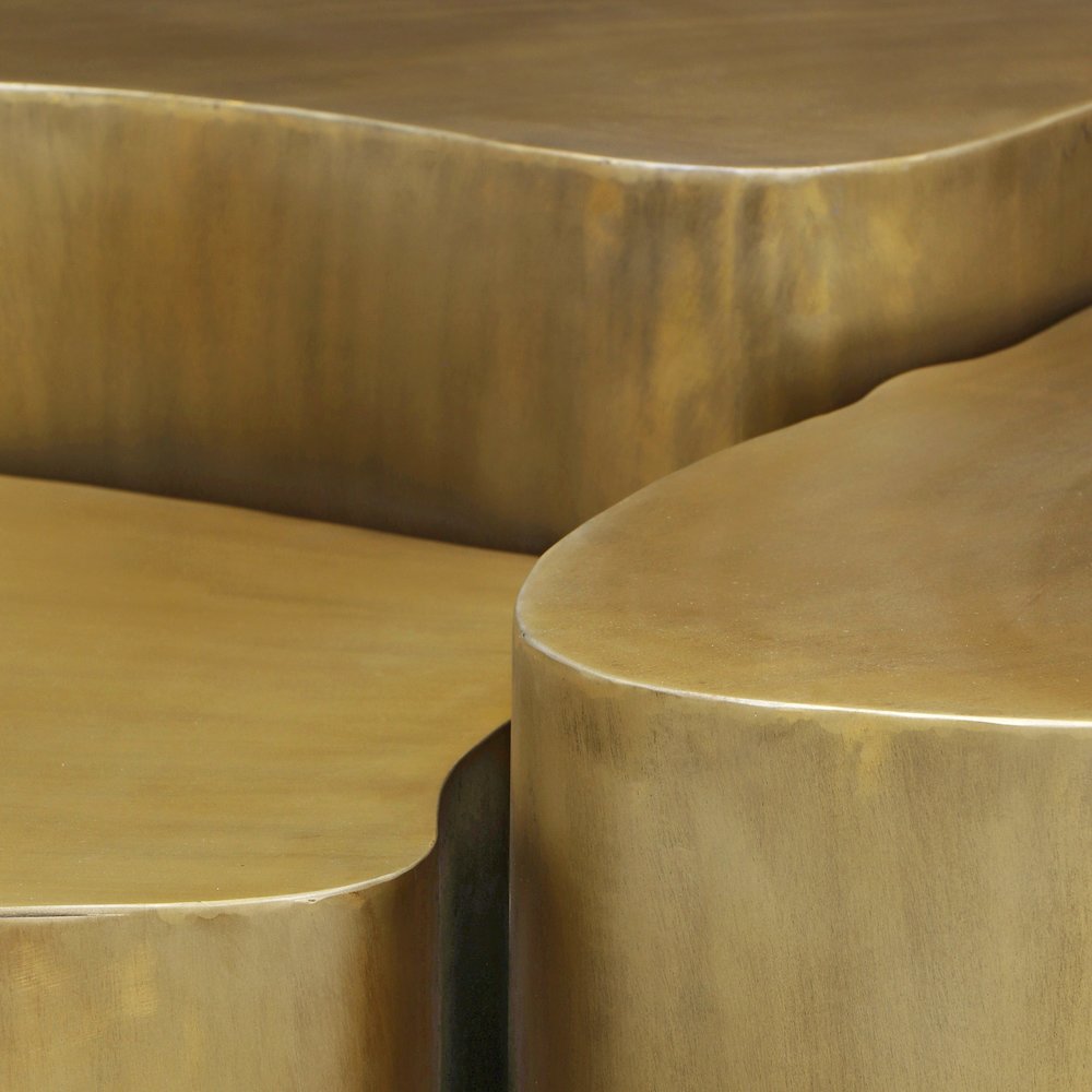Banyan Gold Iron Coffee Table