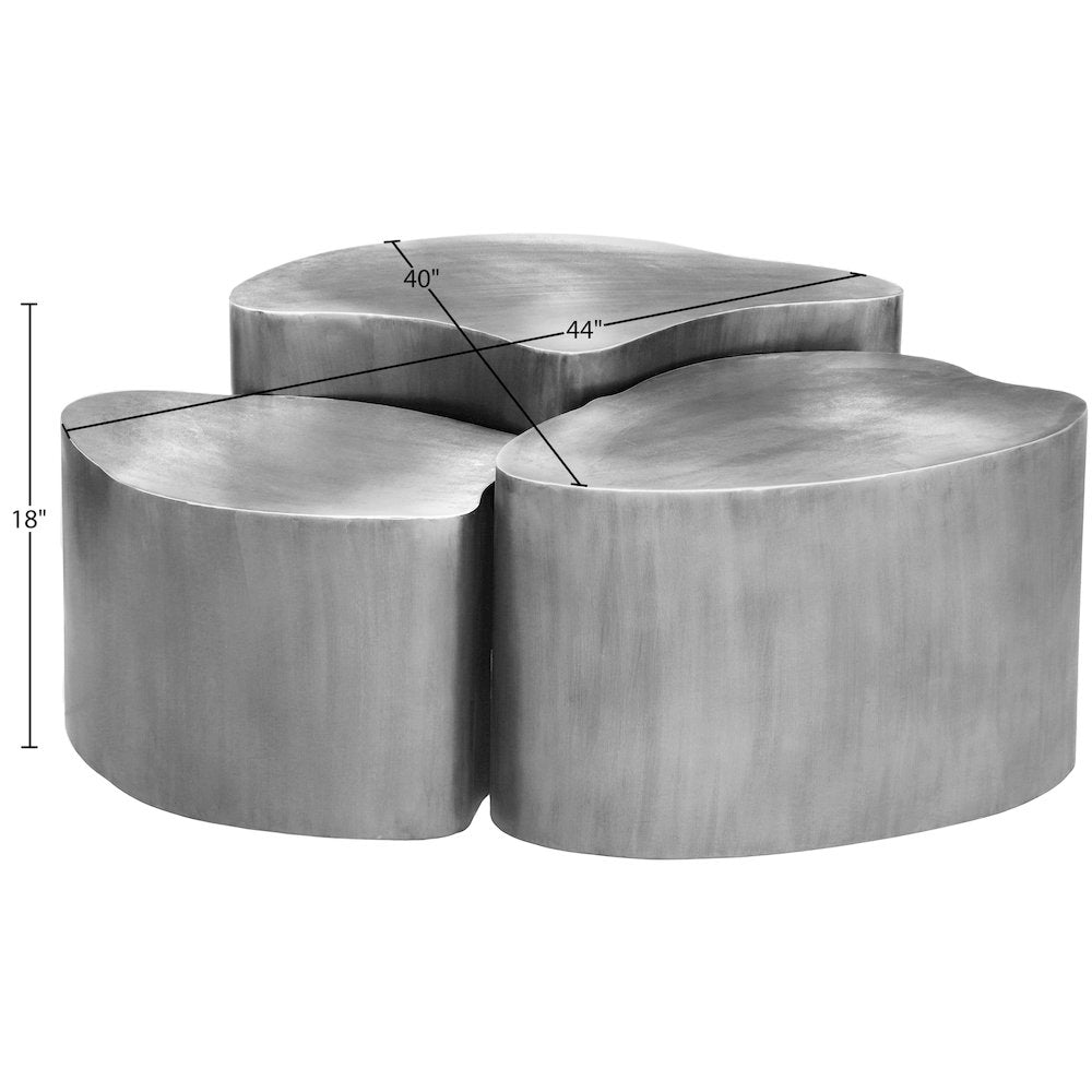 Banyan Silver Iron Coffee Table