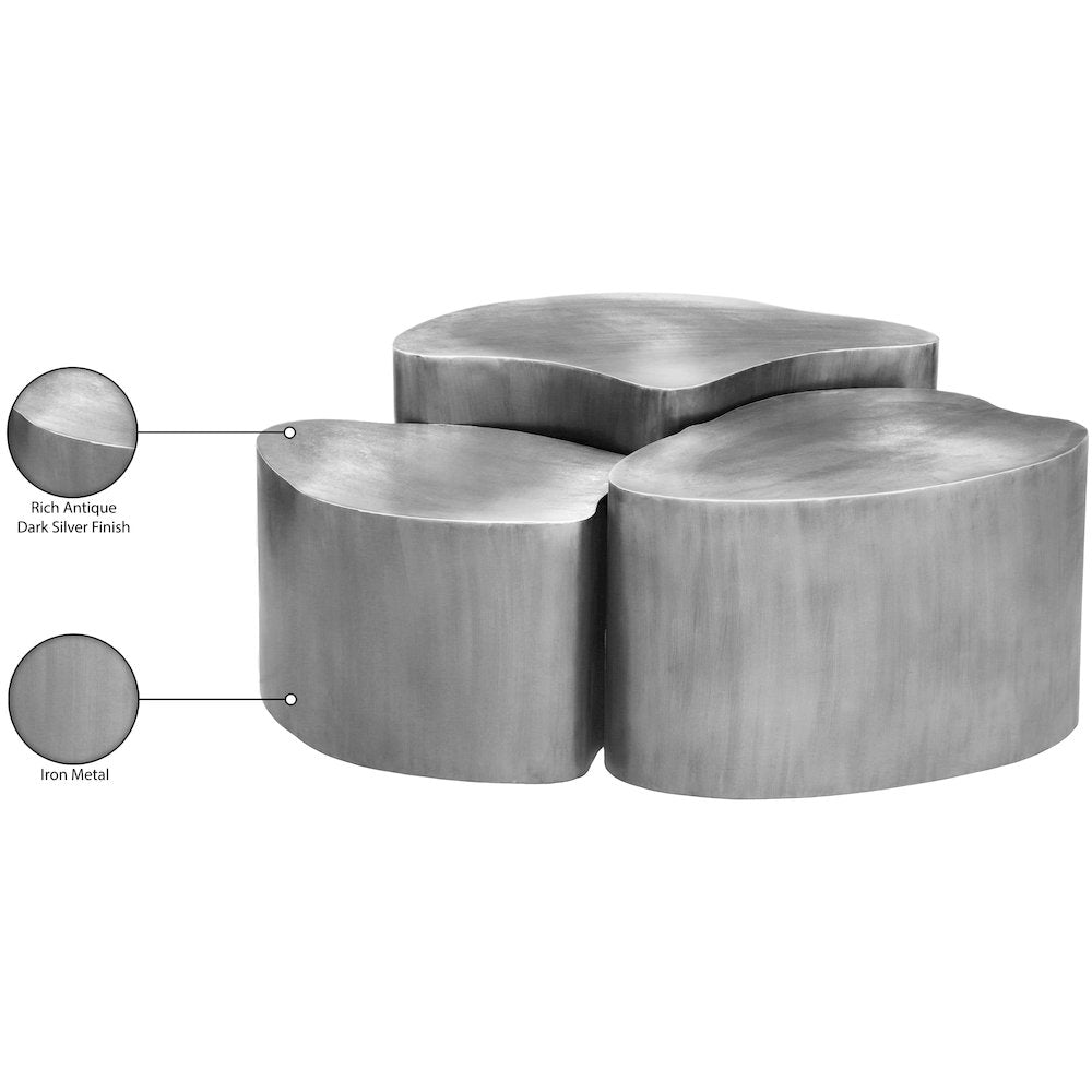 Banyan Silver Iron Coffee Table