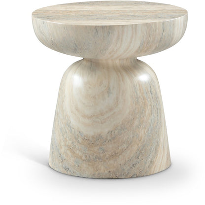 Avellino Travertine Travertine Finish Concrete End Table