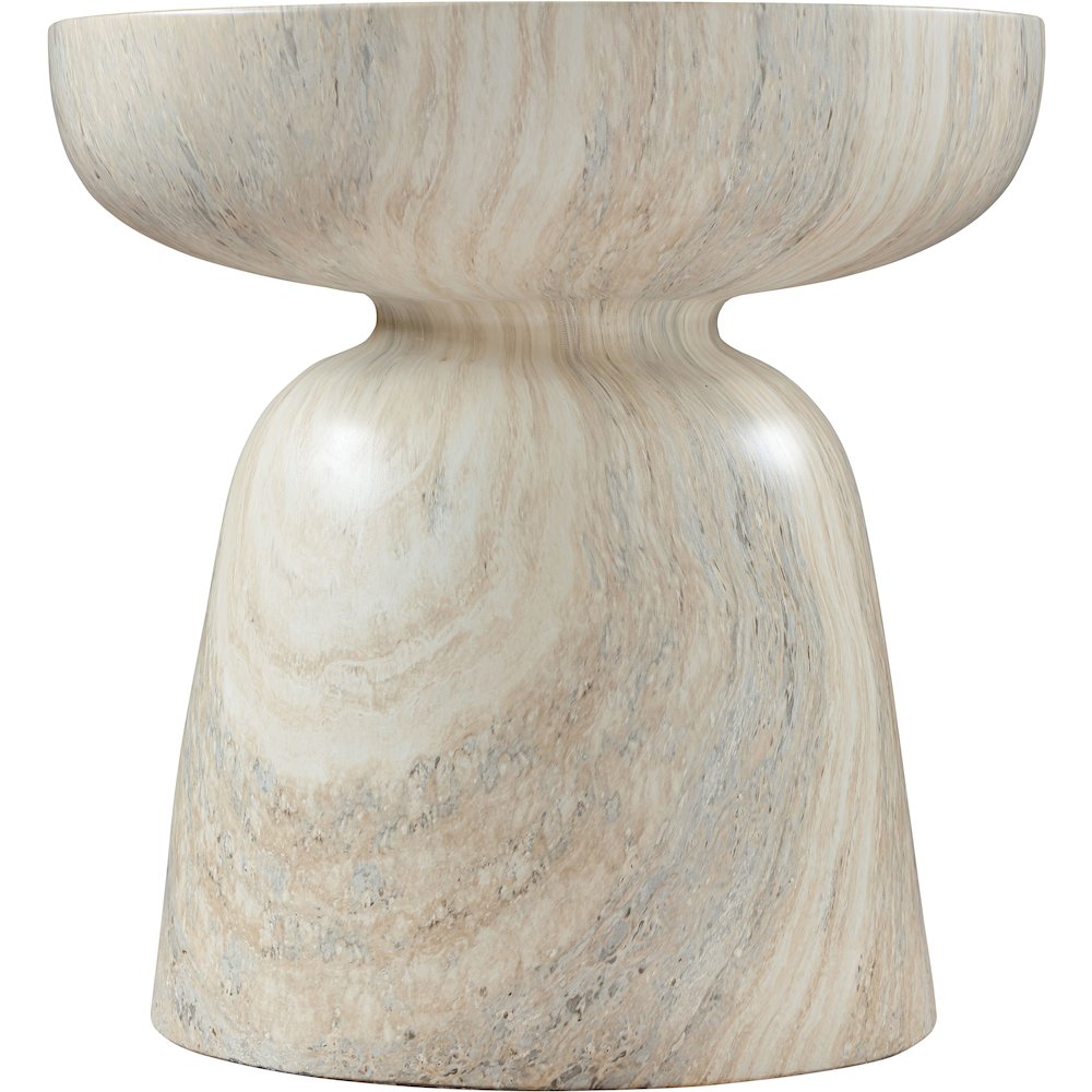 Avellino Travertine Travertine Finish Concrete End Table