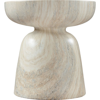 Avellino Travertine Travertine Finish Concrete End Table