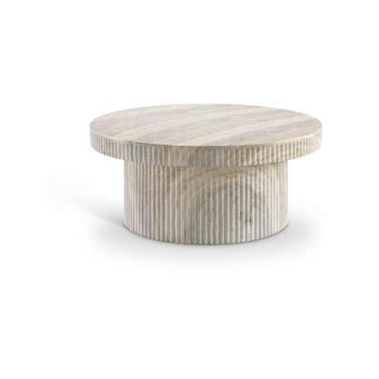 Legatto Travertine Travertine Finish Concrete Coffee Table