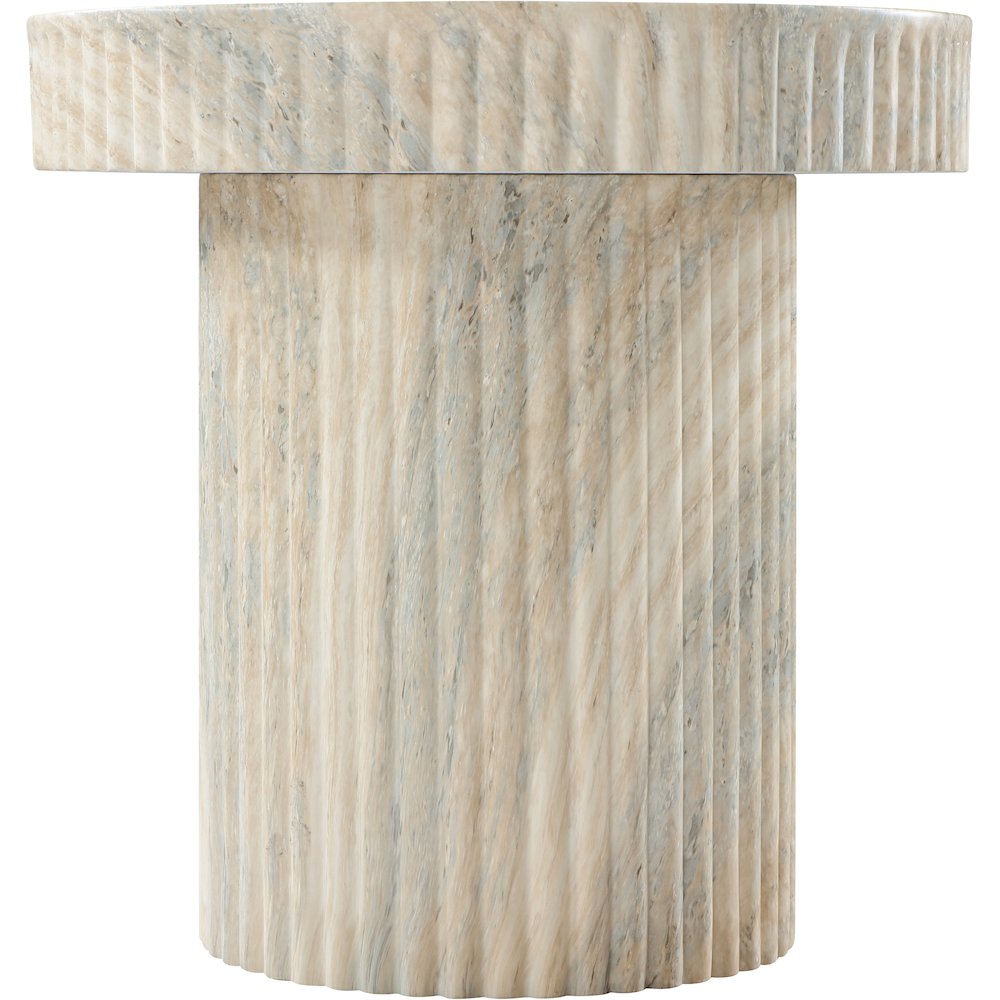 Legatto Travertine Travertine Finish Concrete End Table