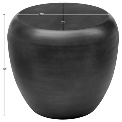 Capsule Black Aluminum End Table