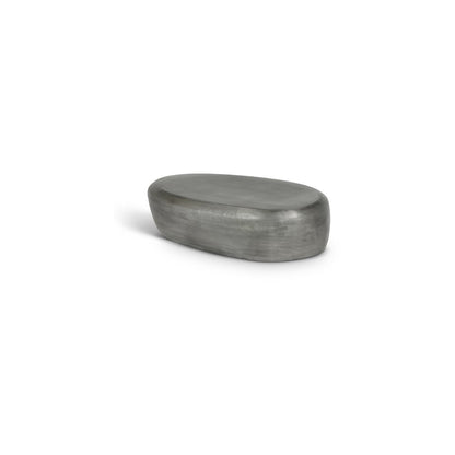 Capsule Silver Aluminum Coffee Table