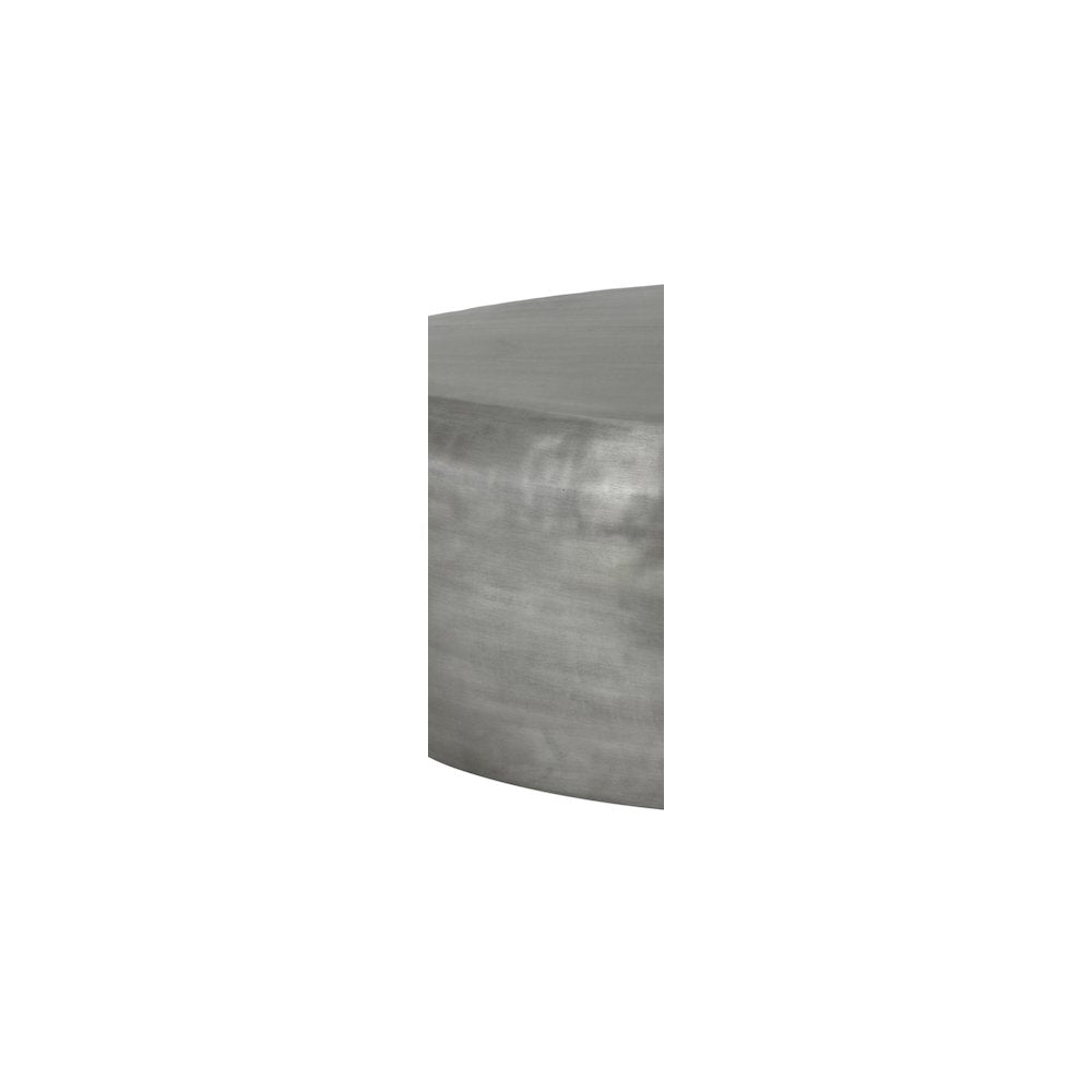 Capsule Silver Aluminum Coffee Table