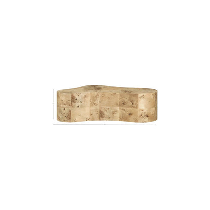 Zaire Natural Burl Wood Coffee Table