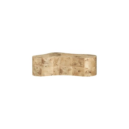 Zaire Natural Burl Wood Coffee Table