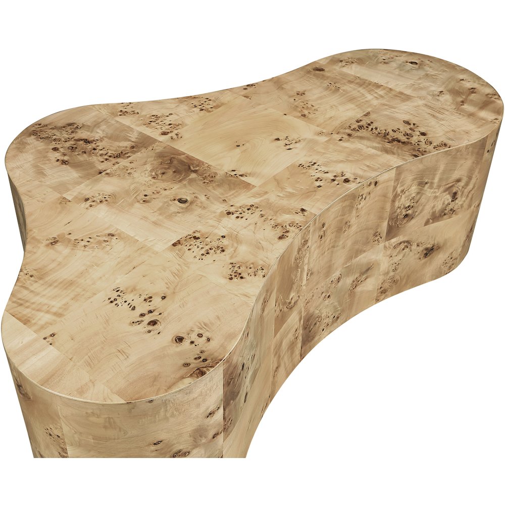 Zaire Natural Burl Wood Coffee Table
