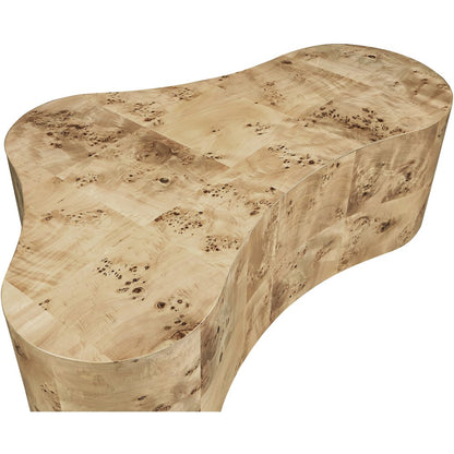 Zaire Natural Burl Wood Coffee Table