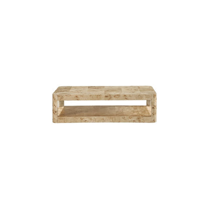 Reeves Natural Burl Wood Coffee Table