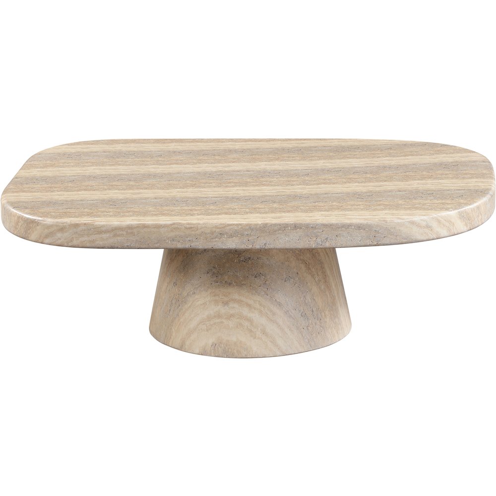 Prato Travertine Concrete Indoor/Outdoor Coffee Table