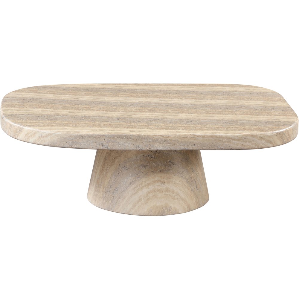 Prato Travertine Concrete Indoor/Outdoor Coffee Table