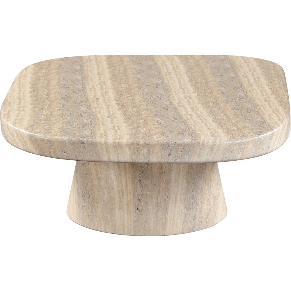 Prato Travertine Concrete Indoor/Outdoor Coffee Table