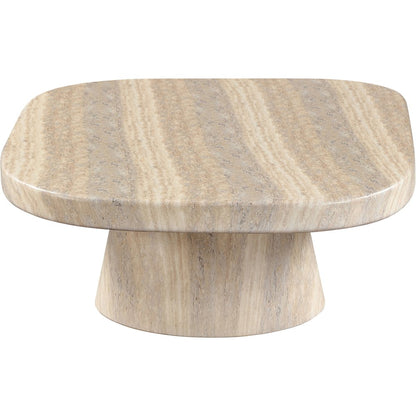 Prato Travertine Concrete Indoor/Outdoor Coffee Table