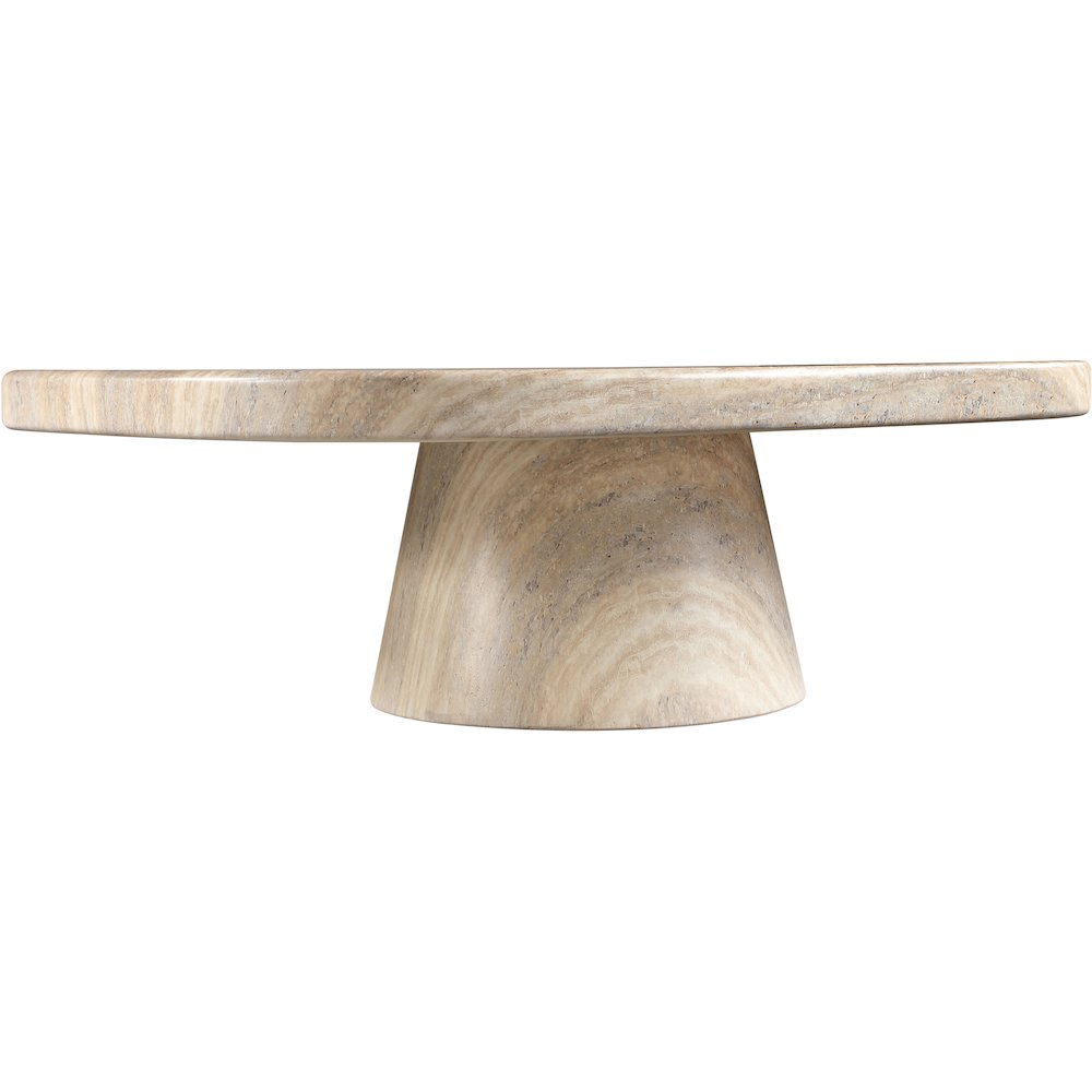 Prato Travertine Concrete Indoor/Outdoor Coffee Table