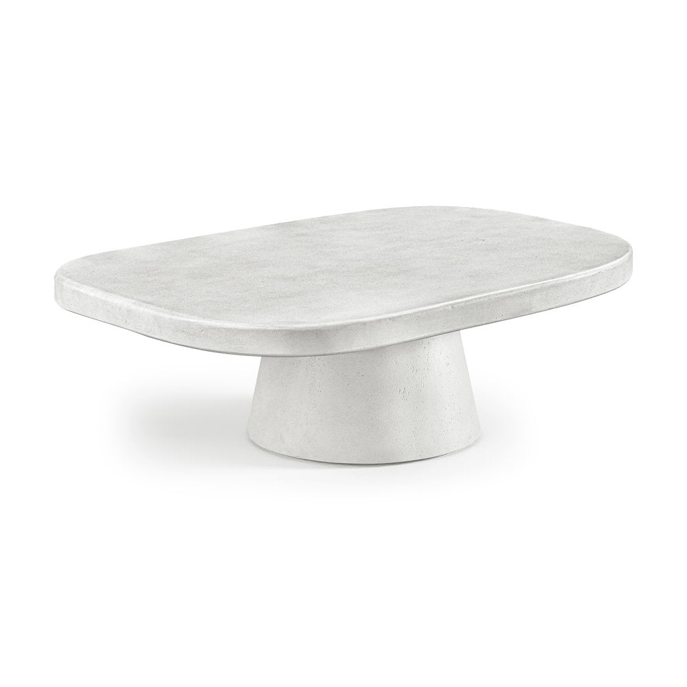 Prato White Concrete Indoor/Outdoor Coffee Table