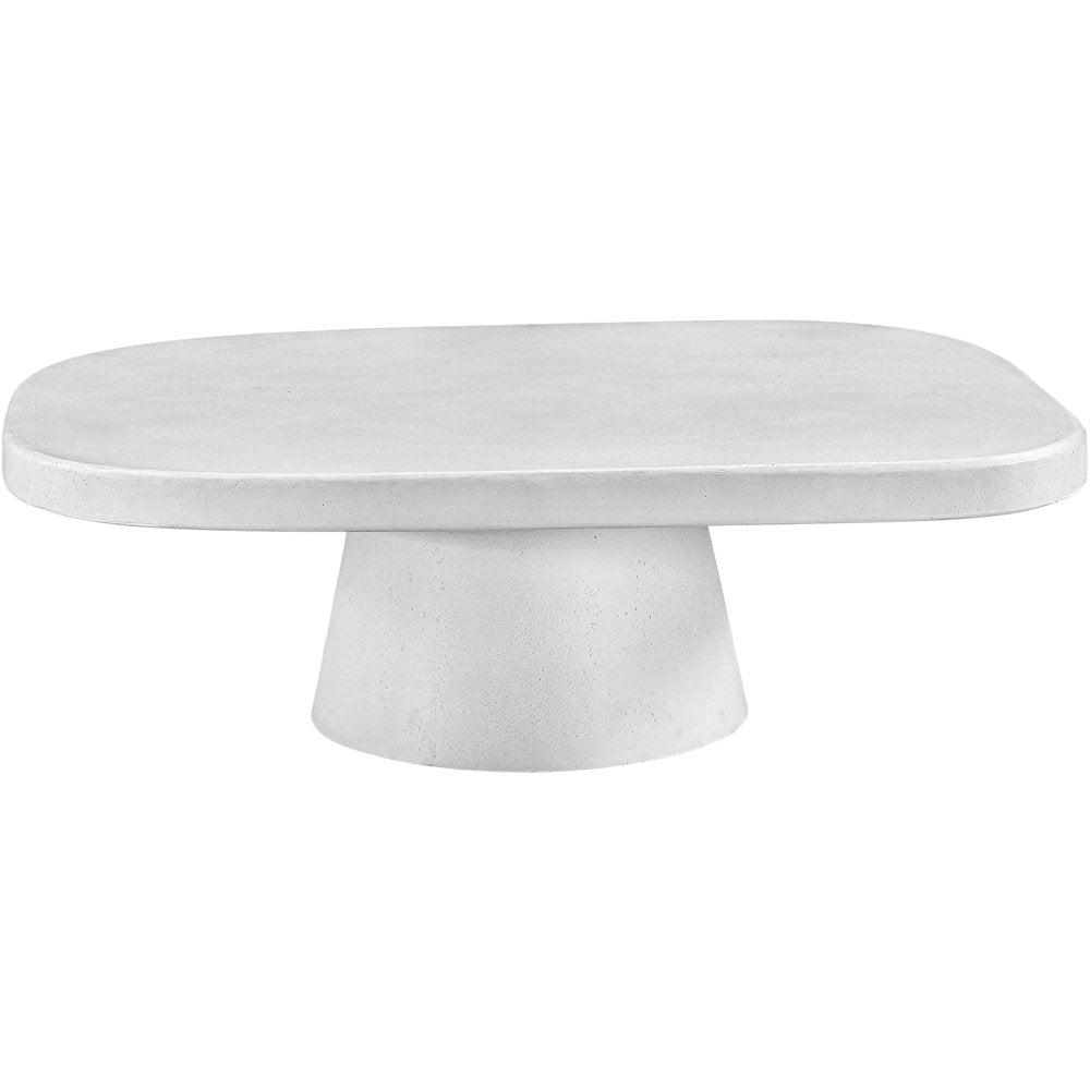 Prato White Concrete Indoor/Outdoor Coffee Table