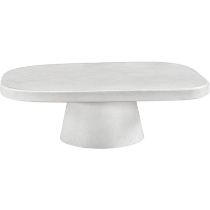 Prato White Concrete Indoor/Outdoor Coffee Table